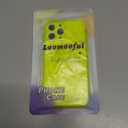 Lovmooful Compatible for iPhone 13 Pro Max Case Clear Cute Flower Floral with Slim Glitter Design for Girls Women Soft TPU Shockproof Protective Girly for iPhone 13 Pro Max Case-Fluorescent Green