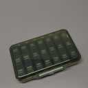 Weekly Pill Organizer 3X a Day, Detachable 7 Day Pill Box 3 Times a Day with Moisture-Proof Design, Portable Light-Proof Daily Pill Case for Pills,Vitamin,Fish Oil and Supplements(Green)