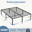 DUMOS Queen Bed Frames, 16 Inch Height Platform Bed Frame