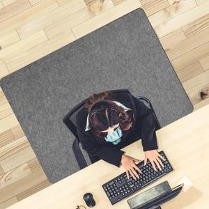 Placoot Desk Chair Mat for Hardwood Floor & Tile 55"x35" Office Chair Mat for Rolling Chairs Large Anti-Slip-Recyclable Material Computer Chair Mat Rug for Office/Home (Rectangle-lightgrey)