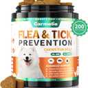 Flea and Tick Prevention for Dogs Chewables - 200 Soft Chews Natural Dog Flea and Tick Chewables, Oral Flea Supplement for Dogs, Puppy Flea Support - All Breeds & Ages - Chicken Flavor