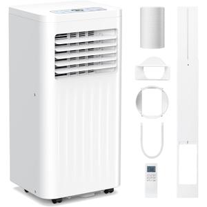 Electactic 10000 BTUs Portable Air Conditioners with cooling/dehumidification/fan/sleep mode,4-IN-1 Portable AC with 24H Timer & Remote Control & Window Kit