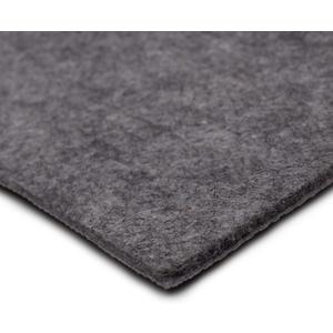 Mohawk Home 5' x 7' Premium Luxury Non Slip Rug Pad 1/4 Thick Dual Surface Felt + Rubber Gripper - Safe for All Floors, Synthetic Fiber, Grey