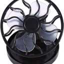 Solar fan, Electric Mini Clip-on Solar Fan Air Conditioner Cooling Cell Fan For Outdoor Home Travel Camping Hiking Cooling Ventilation