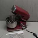 Kitchen in the box Stand Mixer,3.2Qt Small Electric Food Mixer,6 Speeds Portable Lightweight Kitchen Mixer for Daily Use with Egg Whisk,Dough Hook,Flat Beater (Purplish-red)