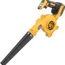 20V Cordless Leaf Blower - 4-Speed Electric Blower, Lightweight for Quick Yard Cleanup, Patio, Driveway & Dust Removal - Complete Lawn Care Blower Kit(Only Tool,Yellow)