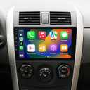 HNOPYHNT Screen for Toyota Corolla 2007-2013 9' Android 14 Double Din Car Stereo Radio Carplay & Android Auto HD Touch Screen 2G + 32G Car Radio Bluetooth,WIFE,Wirless,GPS,48EQ FM RDS