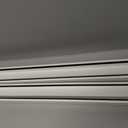 U Channel Blackout PVC Light Blocking Strips 58" for Roller Blinds Light Gap Blockers Window Shades Side Rail Tracks Bedroom Sleep, Side Tracks for Cordless Blackout Shades (White, 2Pcs), 58"x1.78"x1.58"