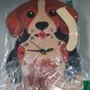 Dog Pendulum Wall Clock,Cute Swing Tail Beagle-styled Wall Clock Decorative for Living Room/Bedroom/Kid's Room/Kitchen,Large Unique Wood Silent wall clock,Gift For Boy,Girl,Friend,Family,Lover