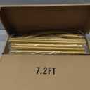 Metal Arch Backdrop Stand 7.2FT+6FT Wedding Arch Backdrop Stand Set of 2 Gold Backdrop Arch Stand Wedding Arch Frame for Wedding Ceremony Birthday Party Decoration Arbors of Metal