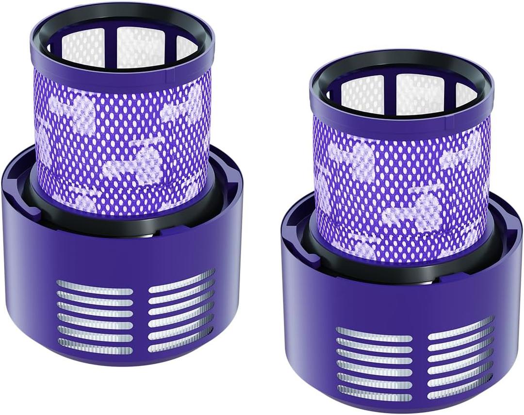 Vacuum Filter Replacement Parts Compatible with Dyson Cyclone V10 Series: V10 Total Clean, V10 Absolute, V10 Animal, V10 Motorhead, SV12 Vacuums. Compatible with Part Number 969082-01 (V10-2 Pack).