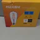 Hizashi E26 Edison Bulb 60 Watt LED, 4000K Dimmable Light Bulbs, ST19 Vintage Light Bulbs Cool White, 95+CRI, UL Listed,700 Lumens 6W E26 Medium Base, Clear Glass, Pack of 3