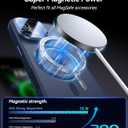 VOFATA [Upgraded Full Camera Protection] for iPhone 17 Case with Camera Cover Stand [Fit for MagSafe][10FT Mil-Grade Protection] Translucent Magnetic iPhone 17 Phone Case, Blue