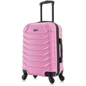 InUSA ENDURANCE Luggage with Spinner Wheels | Durable Lightweight Hardshell Suitcase, Spacious Travel Bag with Handle and Trolley | 20-Inch Carry On Small Luggage | Pink