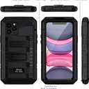 seacosmo Waterproof Case for iPhone 11 Pro Max, Strong Dust-Proof with Built-in Screen Protector Drop Protection Shock Absorption Case Cover for iPhone 11 Pro Max(6.5 Inch), Black