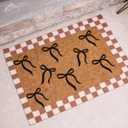 Coquette Bows Custom Door Mat | New Apartment Gift 28.5"x17", 35"x23"
