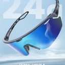 Lamicall 24g Polarized Sports Sunglasses for Men Women - UV400 Protection Sun Glasses for Baseball Running Cycling Fishing, middle