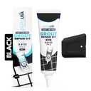 PentaUSA Tile Grout Repair Kit - Black Premixed Acrylic Sanded Grout Filler for Bathroom, Shower, and Kitchen Tile Repair, Water-Resistant Tube with Applicator, Fills Cracks and Gaps, (8.8oz / 250g)