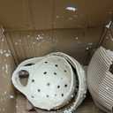 Creative Co-Op Set of 2 Cream Stoneware Colanders