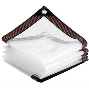 JXK Heavy Duty Clear Tarp Cover,6x12