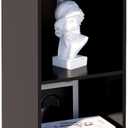 6 Cube Storage Organizer, 6 Tier Cube Low Bookcase Freestanding Storage Display Organizer, Six-Cubes Open Shelf Bookshelf for Home Office (Black, 6-Cube)