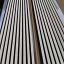 Art3d 2-Pack 108" x 12" Acoustic Wood Panels for Wall, Soundproof Wood Slat Panel for Wall and Ceiling, 3D Fluted Sound Absorbing Paneling for Interior Wall Decor, Living Room, Bedroom - Oak