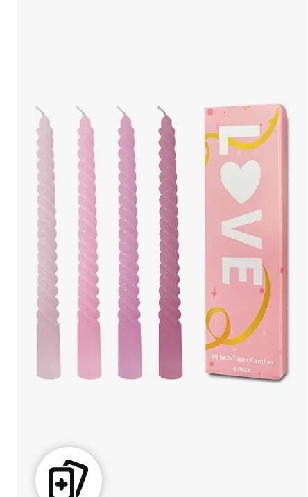 set of 4 10 Inch Taper Candles