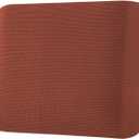H.VERSAILTEX Super Stretch Individual Seat Cushion Covers Sofa Covers Couch Cushion Covers Slipcover Sets Thick Jacquard Textured Twill Fabric (1 Piece Chair Cushion Cover, Rust)