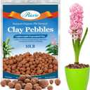 Riare 10 LBS Organic Expanded Clay Pebbles - 4mm-16mm Natural Leca Balls Lightweight Hydroponic Clay Pebbles Aggregate for Indoor Plants, Hydroponic Growing, Plants Drainage, Aquaponics