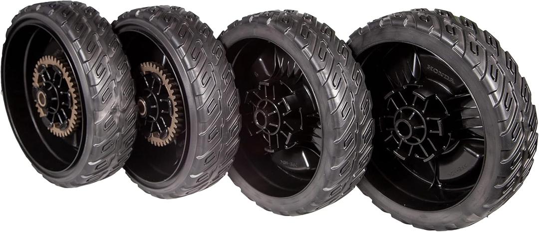 Lawn Mower Wheel Kit for Honda HRN216, 2 42710-VR8-N00ZA & 2 44710-VR8-N00ZA
