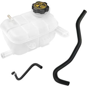Engine Coolant Reservoir Tank With Cap, Air Bleed Hose & Heater Hose Compatible With Buick Chevy Vehicle 2013-2021 Encore 1.4L Trax 1.4L 1.8L Replaces# 603-955, 95269001, 42638619, 96968691, 96968694