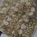 Handblock Printed Vintage Indian Cotton Decorative Throw Pillow Covers, Set of 2, Cushion Cover, Pillow Case for Sofa Couch Bed Chair 12" x 20" (Pack of 2) (Teak Brown)