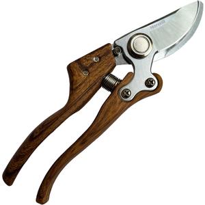 Branch Trimmer, Japanese Bonsai Trimming Scissors, Garden Clippers Handheld, Ergonomic Gardening Tools, Floral Shears Gardening Set, Garden Pruners Farming Tools (Wood Silver)