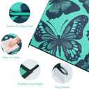 Uphome Outdoor Rug Waterproof 8x10 ft, Patio Plastic Straw Rugs for RV Camping, Reversible Mat Outside, Indoor Outdoor Large Floor Carpet for Back Yard Deck Balcony Porch Beach Picnic, Teal