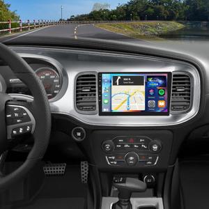 [2+64] Volxcereo Car Radio for Dodge Charger 2011 2012 2013 2014 (LHD), 9 inch Android Touchscreen Stereo with Carplay/Android Auto, GPS Navigation, WiFi, Bluetooth, SWC, FM/RDS