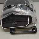 Petskd Top-Expandable Pet Carrier 18x11x11 Inches Delta American United Airline Approved, Soft-Sided Carrier for Small Cats and Dogs with Locking Safety Zippers and Anti-Scratch Mesh(Black)