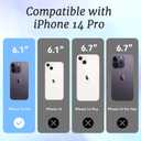 for iPhone 14 Pro Case, Coastal Collage Pattern, Military-Grade Drop Protection, Seaside Daydream Soft Slim TPU Protective Cover with Camera Protection for Women & Girls (BlueSummer)