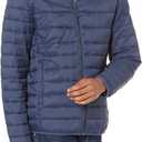 Amazon Essentials Men's Packable Lightweight Water-Resistant Puffer Jacket (XX-Large, Navy)