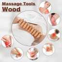 10-in-1 Wood Therapy Massage Tools Gua Sha Wooden Massager for Body Shaping Massage Tool Set Wood Therapy Tools for Relieving Muscle Pain Body Lymphatic Drainage Massager Anti-Cellulite