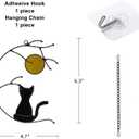 Cat Memorial Gifts for Loss of a Cat, Suncatchers for Stained Glass Window Hangings,Loss of Pet Sympathy Gift for Women