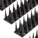 OFFO Bird Spikes, Keep Birds Pigeon Woodpecker Away Device Outdoor, Covers 14.7 Feet(4.5m), Black