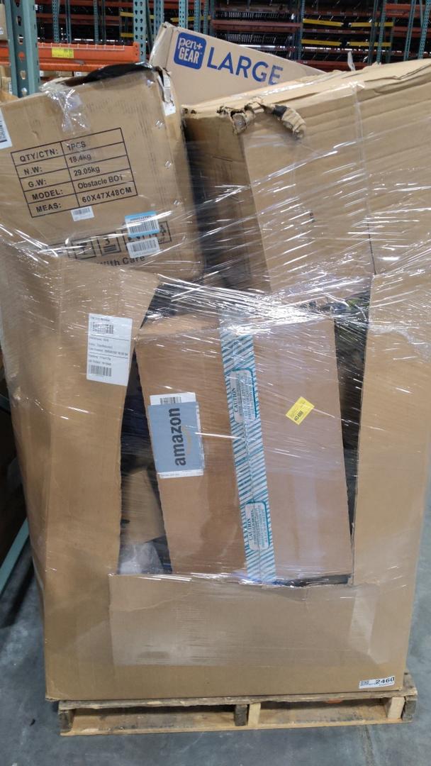 pallet of salvage items