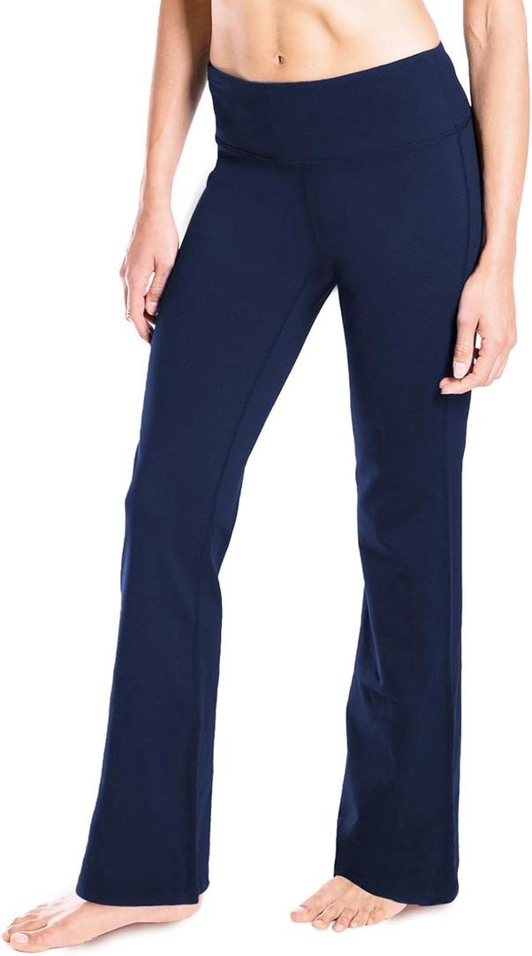 Yogipace Women's Petite/Regular/Tall Bootcut Flare Yoga Pants with Pocket, Flare Leggings for Workout, Travel & Everyday, XL