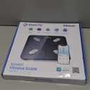 Etekcity Smart Scale for Body Weight, FSA&HSA Eligible, Bathroom Digital Weighing Scale with BMI, Body Fat, Muscle Mass, Accurate Bluetooth Home User Health Equipment Sync Apps, LED, Tempered glass (11 x 11 inches, Black)