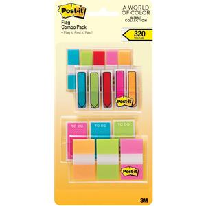 Post-it Flags Combo Pack, .47 Wide and .94