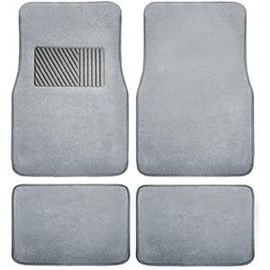 FH Group F14403GRAY Gray Carpet Floor Mat with Heel Pad (Deluxe)