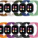 10 Pack Compatible for Gizmo Watch 3 2 1/Gabb Watch 3 2 1/SyncUP Nylon Watch Band - Slider Buckle Braided Breathable Stretchy Strap Wristbands