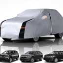 SUV Car Cover Waterproof All Weather, 10 Layers Outdoor SUV Covers for Automobiles. Custom Fit Toyota RAV4, Honda CR-V, Nissan Rogue, Equinox, etc. Sun & Rain Protector. S2 (Gift Towel/Storage Bag) (S2 Fit SUV/Jeep 181"-190")