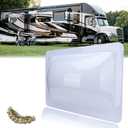 RV Skylight Outer Dome,18"x 26" OD Universal Skylight Fits All Standard 14" x 22" Skylight Openings, RV Shower Skylight for Camper Trailer Fifth Wheel Motorhome Truck (White)