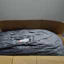 3 Ft Bean Bag Chair, Memory Foam Bean Bag Chairs for Adults with Filling, Round Bean Bag Sofa with Filler Included, Beanbags with Soft Dutch Velvet Fabric, 3 Foot, Dark Grey